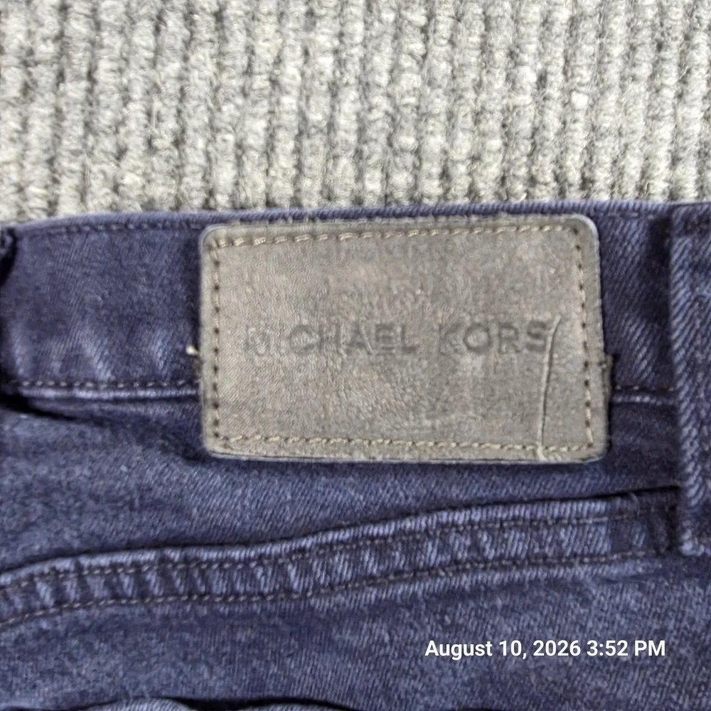 Michael Kors Mens Grant Classic Fit Jeans Dark Wash Blue Denim 33x30